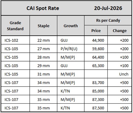 CAI Spot Rate