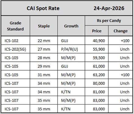 CAI Spot Rate
