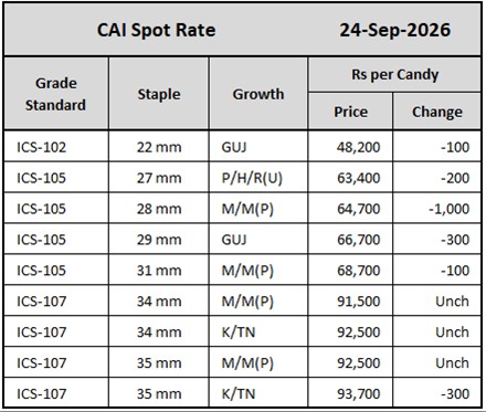 CAI Spot Rates